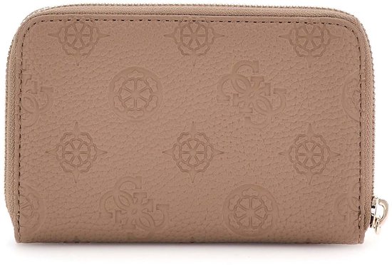 GUESS porte-monnaie Cresidia II SLG Zip Around Wallet Dark Taupe Logo