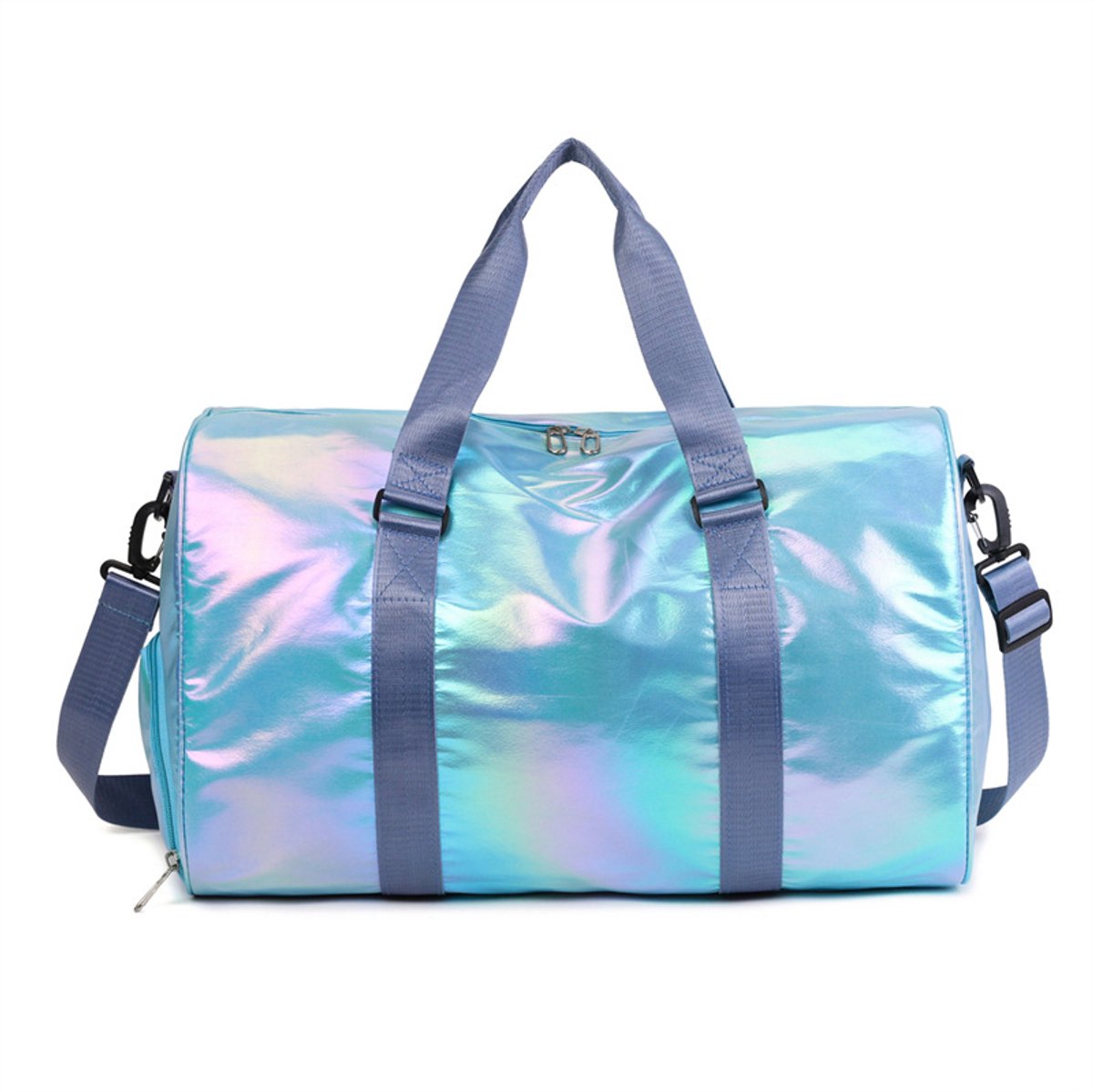 Sporttas meisjes - Sporttas met schoenenvak - Waterdichte sporttas - Danspakket voor kinderen - Weekendtas Dames - Sporttas - Kleine sporttas - Perfect voor sport, fitness en reizen - 48*26*39 cm - Blauw