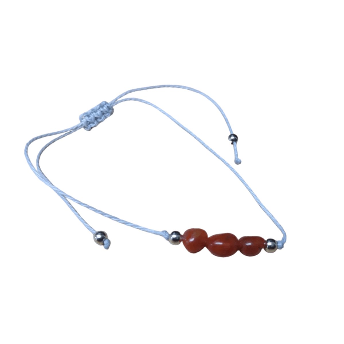 Aramat Jewels | Armbanden | Verstelbare Geboortesteen Armband | Juli- carneool | |2mm | Metaal | Kinderen, Volwassenen | Verkleurd niet
