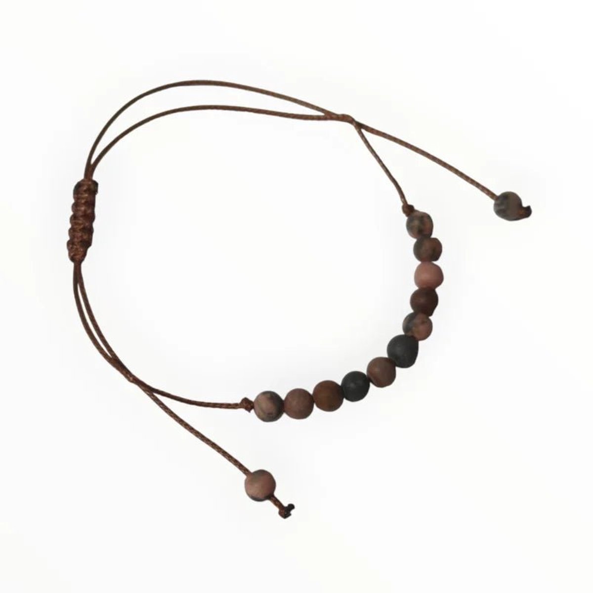 Aramat Jewels -verstelbare natuursteen armband -aardbeien kwarts-dames