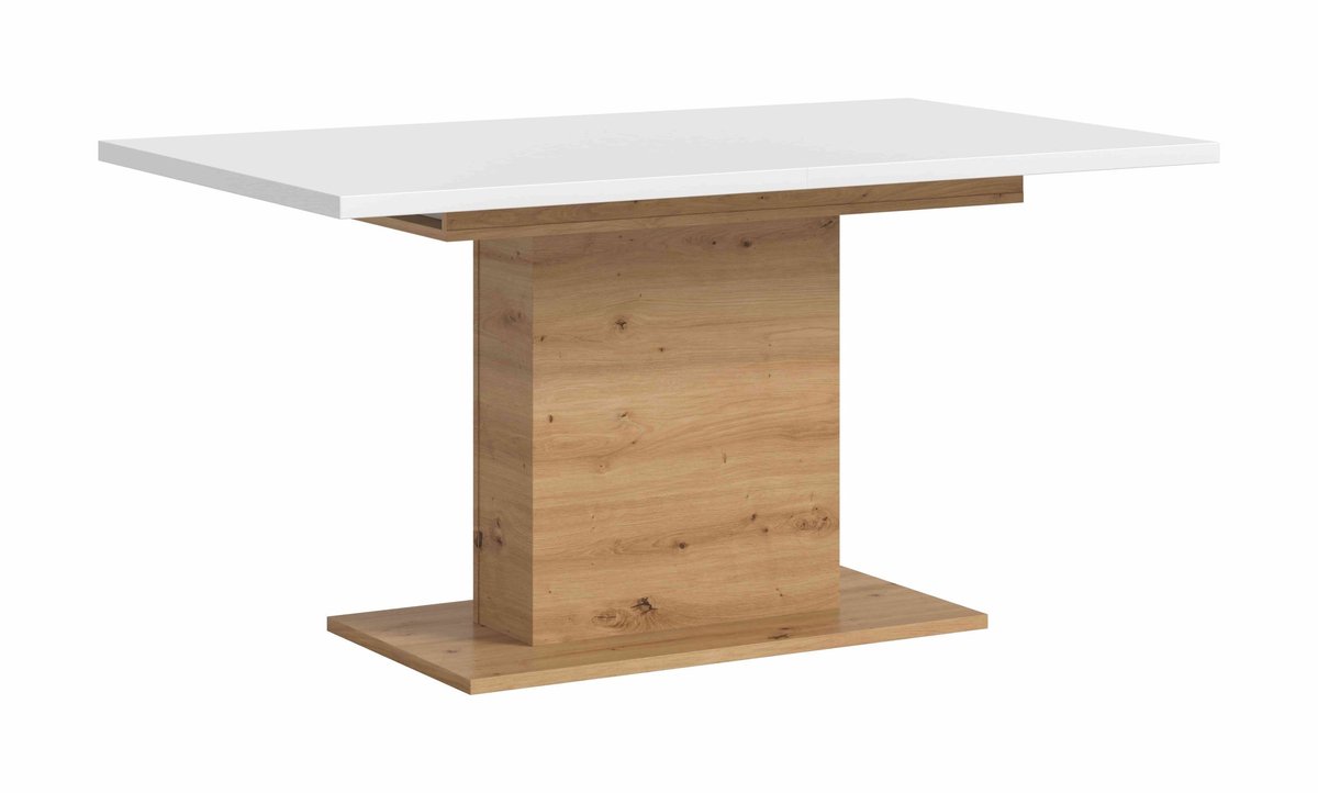Motion eettafel kolom uitschuifbaar Artisan NB wit NB - 90x150x76cm