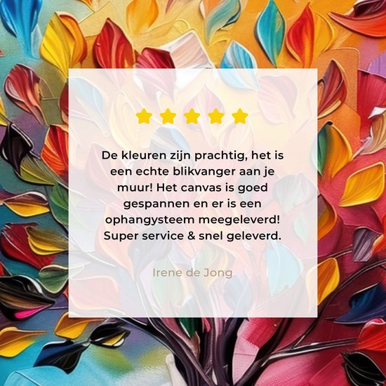 Peinture sur toile 120x80 cm - Décoration murale Arbre - Arbre de vie - Coloré - Abstrait - Décoration murale murale salon - Décoration chambre - Accessoires de chambre - Peintures