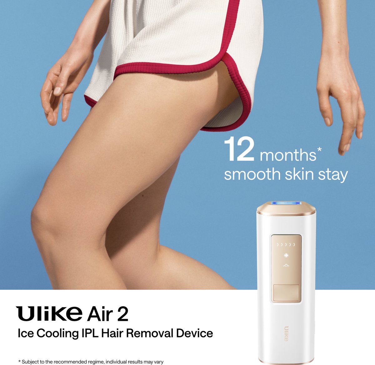 Ulike - Air 2 - Star White - Laser Ontharing Apparaat - IPL Ontharing voor Vrouwen en Mannen met Saffier Ice Cooling - Bijna pijnloos - Langdurige Resultaten voor Gezicht en Lichaam - Geschenkdoos thumbnail 6