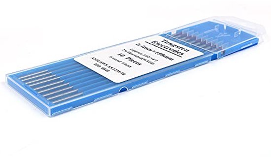 10 Pack TIG Welding Tungsten Thickened 3/32" WT20 (Red) Earned Tungsten Electrodes-2.4x150mm — afbeelding 5