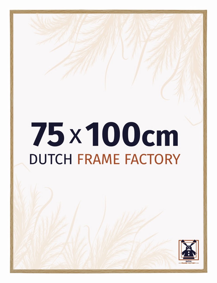 Dutch Frame Factory Fotolijst 75x100 cm - Kunststof - Beuken Licht - Easy
