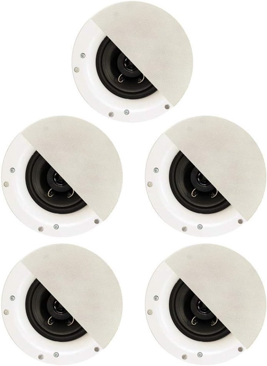 Frameloze muur- en plafondluidsprekersysteem - 5 luidsprekerset voor home cinema
