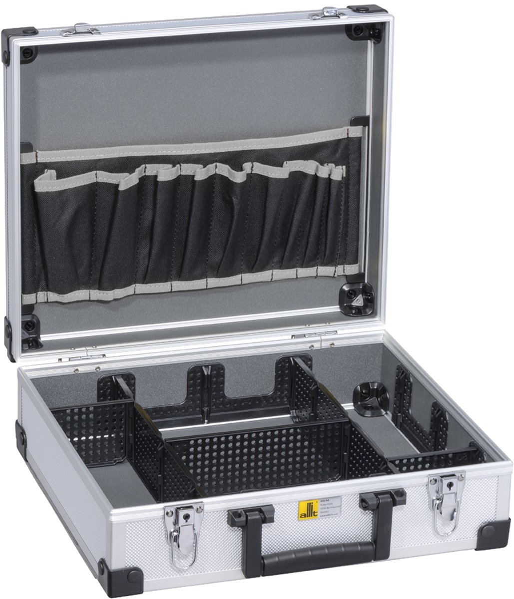 allit gereedschapkoffer AluPlus Tool >L< 36, zilver