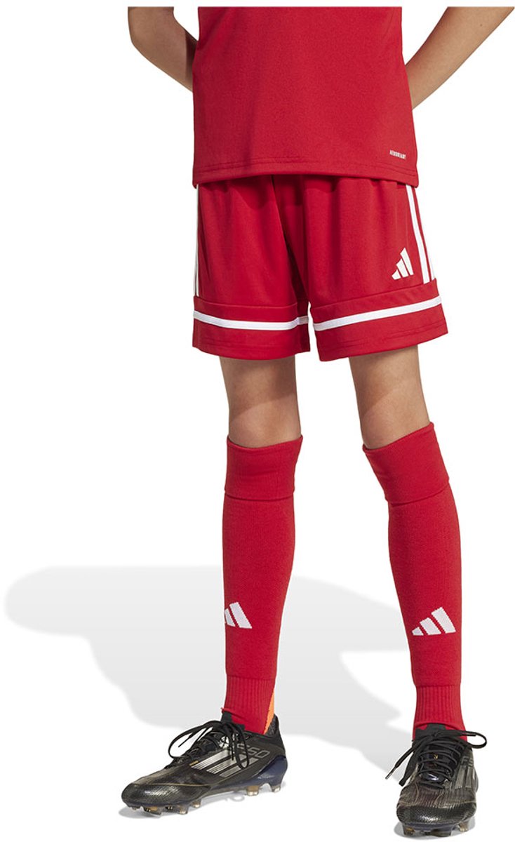 Adidas Squadra 25 Korte Broek 5-6 Years Jongens Meisjes Rood