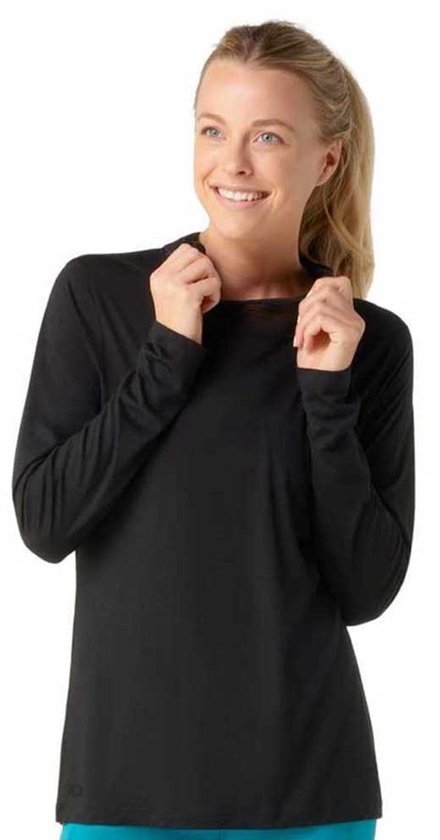 T-shirt à capuche et manches longues Smartwool Merino Sport 120 pour femme, Zwart S