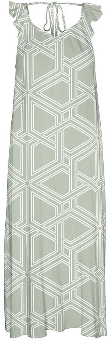 Vero Moda Easy Joy Frill Lange Jurk Zonder Mouwen Groen L Vrouw