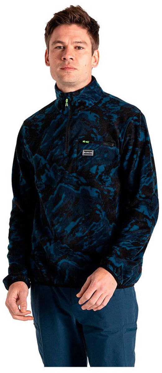 Dare2b Affinity Fleece Met Halve Rits Man Blauw