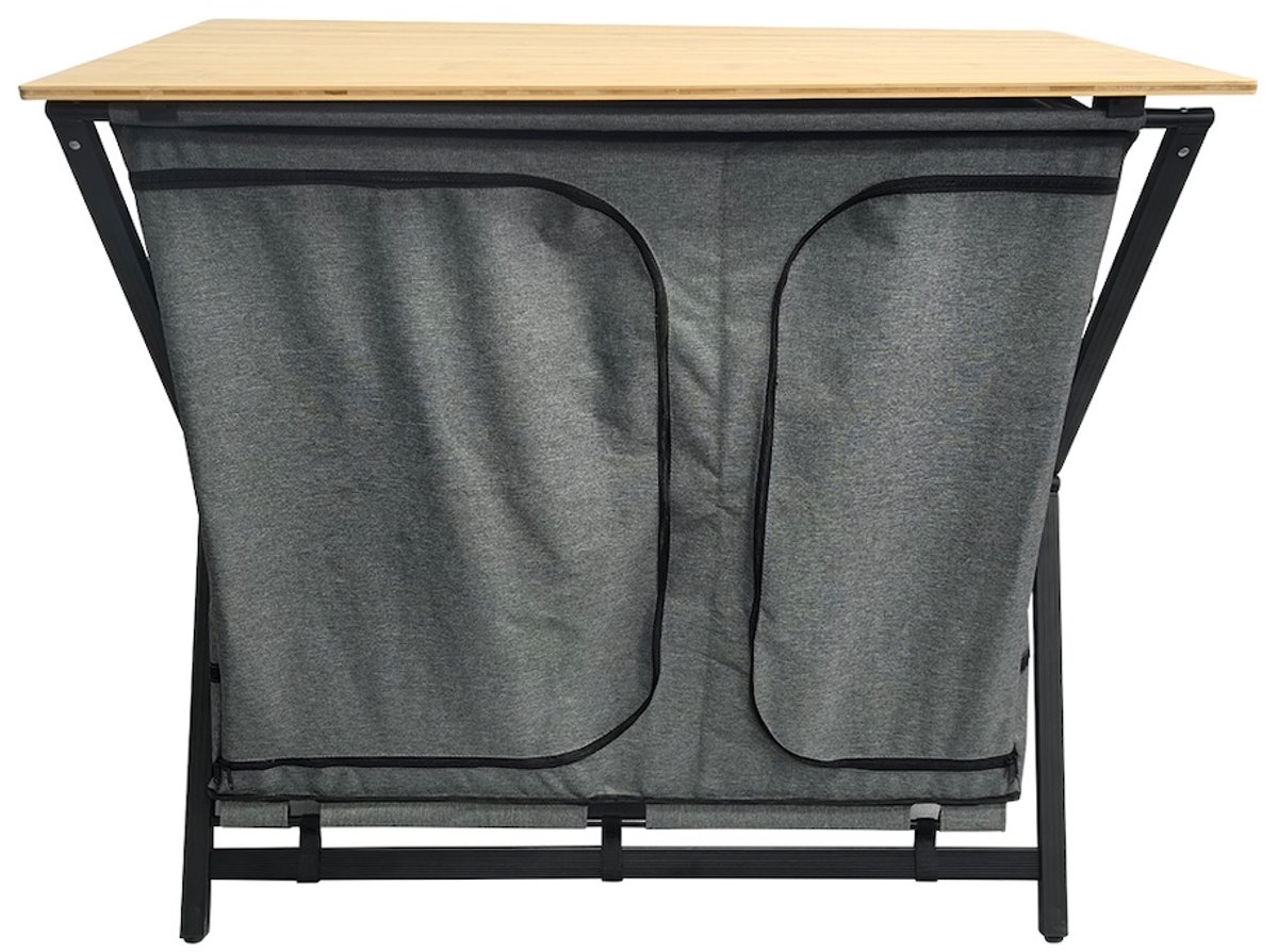 Happy Rhino - Kast Samaria Dubbel - Antraciet - Campingkast - 57 x 110 x 85 cm