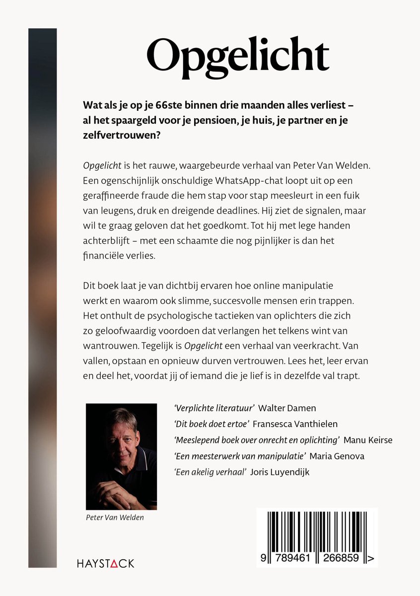 Opgelicht - back cover