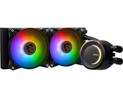 MSI MAG Coreliquid E240 - Processeur système de refroidissement liquide - taille du radiateur : 240 mm - pour : Intel LGA115x, 1200, 1700 - AMD AM4, AM5, sTRX4, TR4) - 2x ventilateur RGB 120 mm - noir