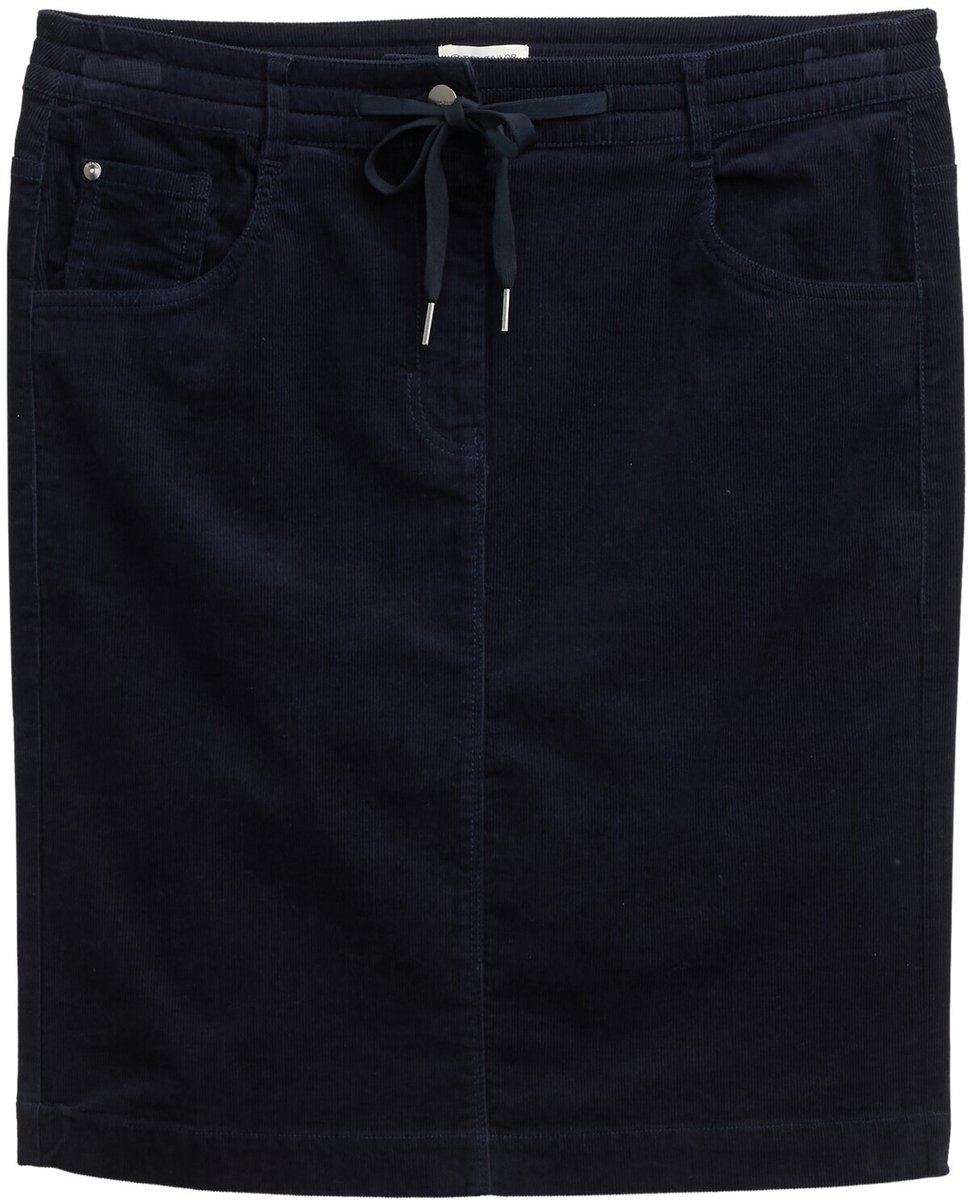 Tom Tailor - Corduroy rok met koord - Maat 40 - Lunar Eclipse