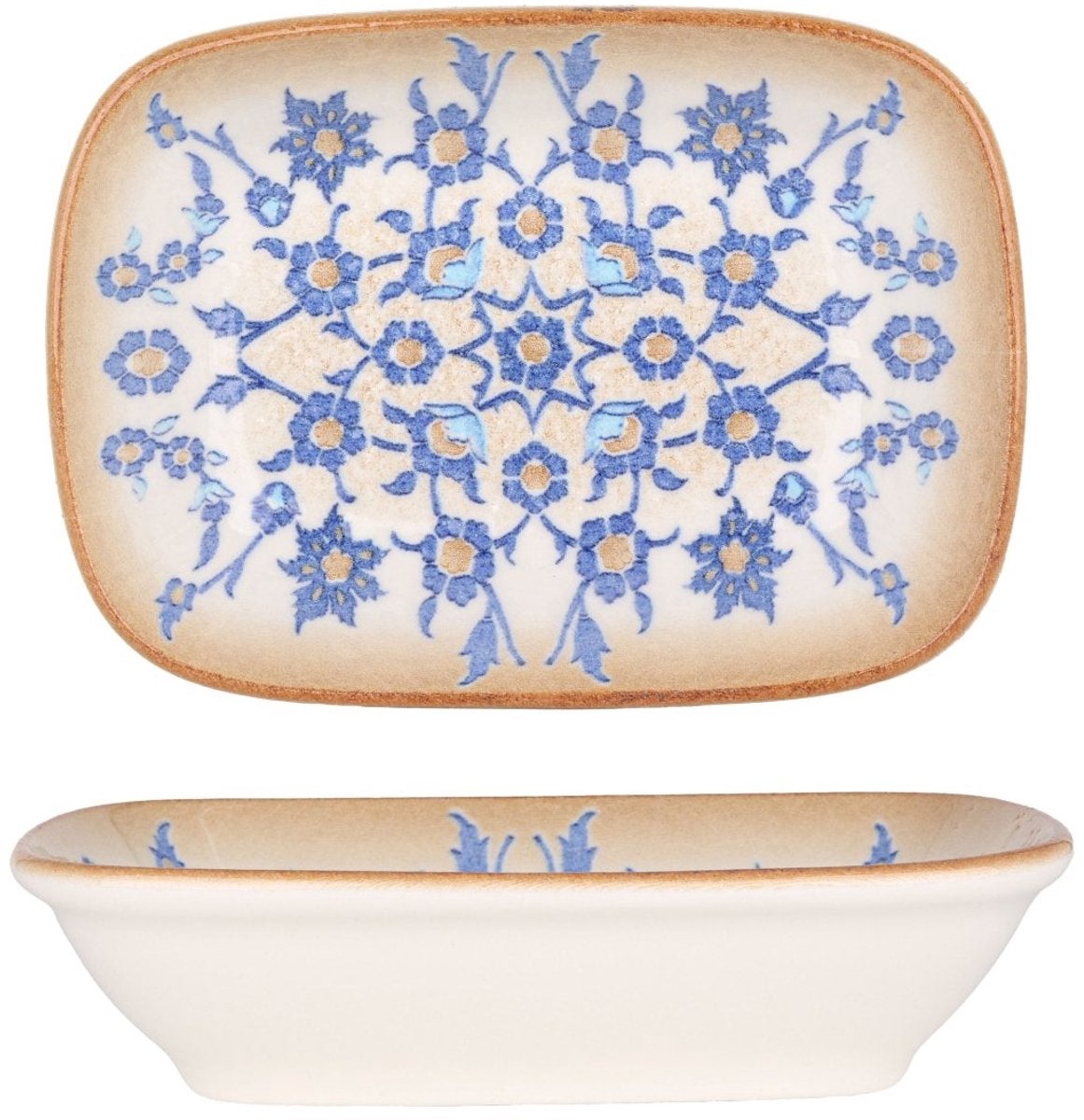 Rinart Serveerschaal - Tiara - Porselein - 14x10 cm - set van 2