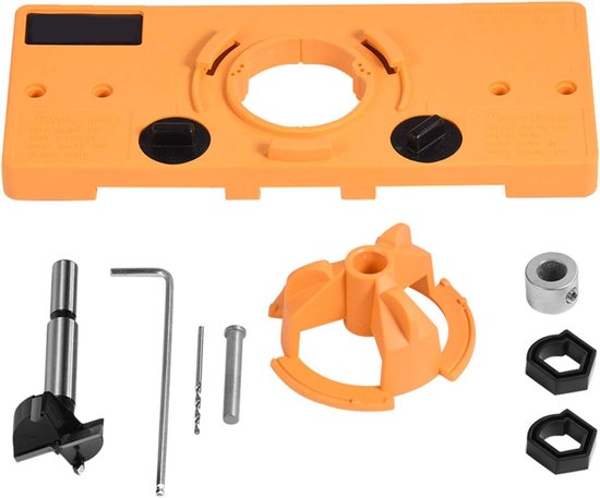 Guide Hole Router Machine Hinge Mould Set 35mm Drill Hole Guide Router Cutter - Handig ...