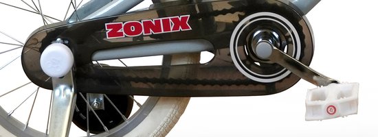 Zonix Kinderfiets 14 Inch Jongensfiets - Pastel Slate Blue Met Zijwieltjes - Leeftijd 3-5 Jaar - Kledingmaat 98-108 van Zonix — afbeelding 4
