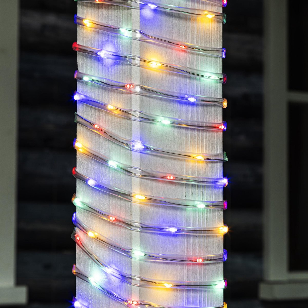 HI Feestverlichting lichtslang - 100 led lampjes - gekleurd - 5 m - 8 functies - kerstverlichting