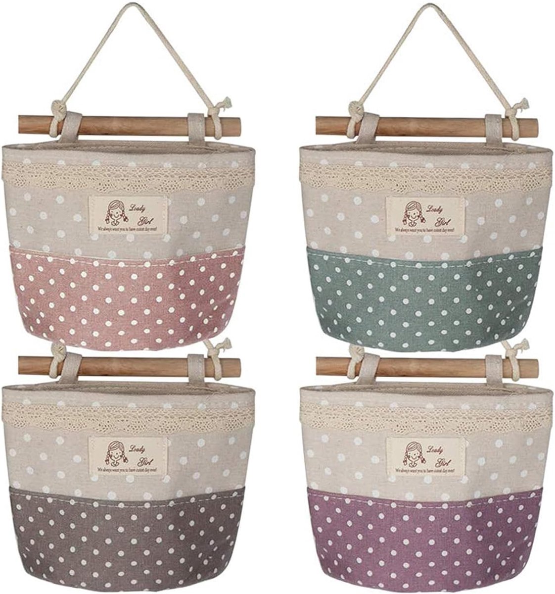 Debris Storage Bag - Voor Badkamer - Kinderkamer - Woonkamer - Slaapkamer - Pack van 4