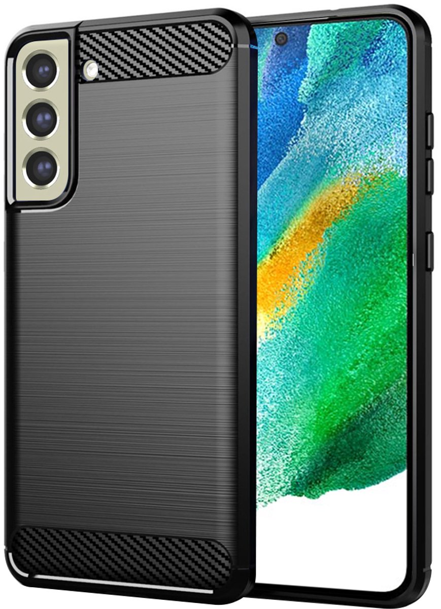Techsuit - Carbon Silicone - Samsung Galaxy S21 FE - Black