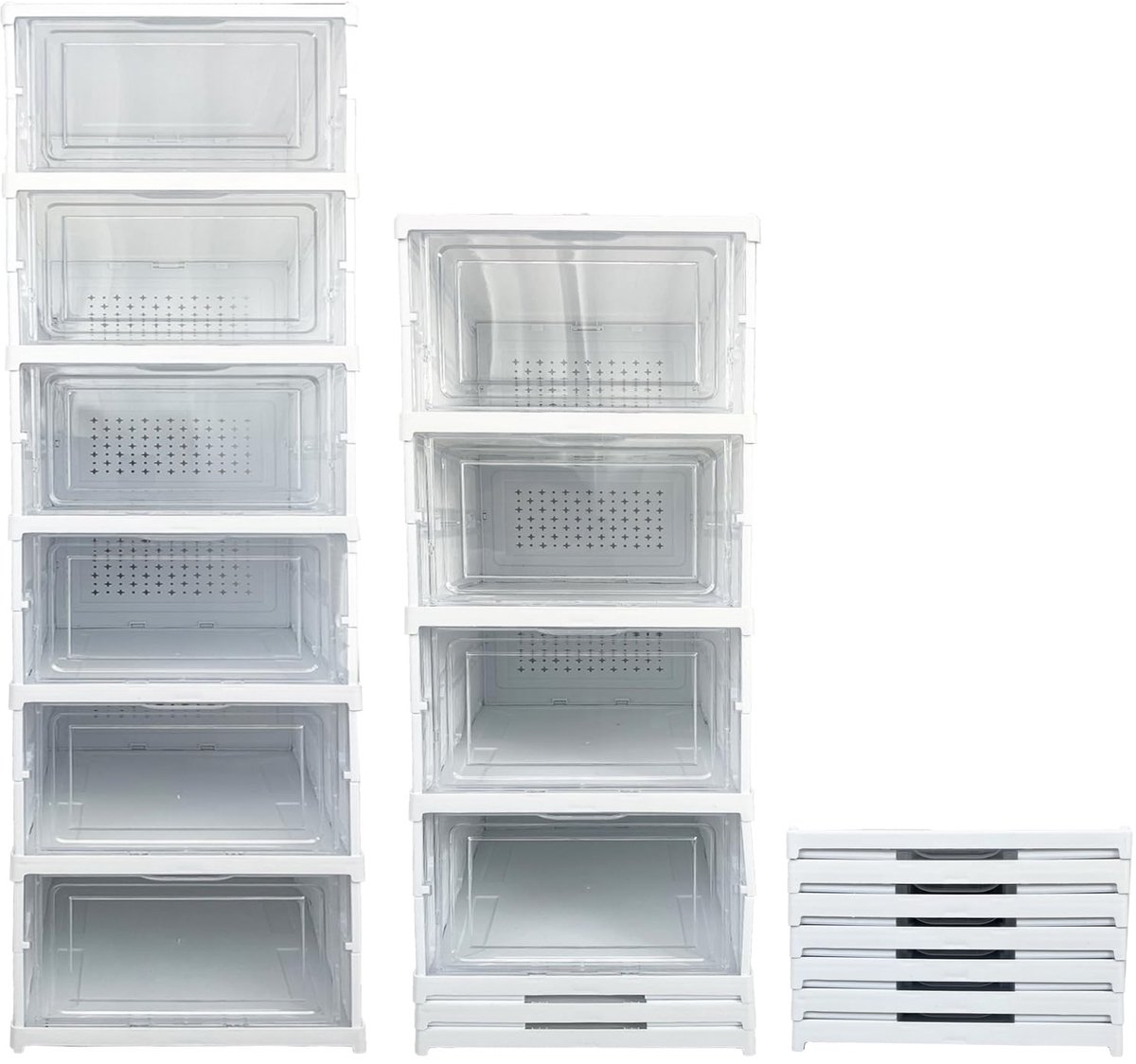 Azomor® Transparante en stapelbare opbergdozen voor schoenen en meer