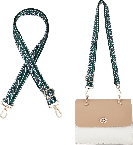 1 Pc Vrouwen Handtas Brede Riem Schouder Crossbody Tas Riem Verstelbare Riem Tas Deel Riem Voor Tassen-22, goud metaal
