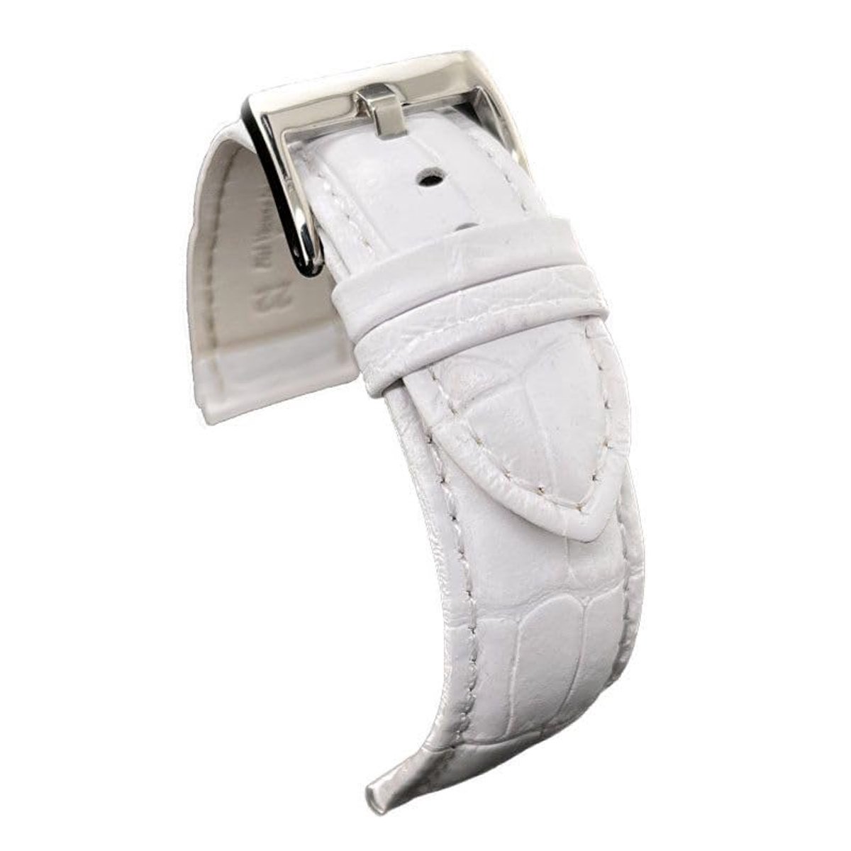 Leren Horlogeband Crocodile Look - 14mm tot 30mm, Duurzaam en Stijlvol