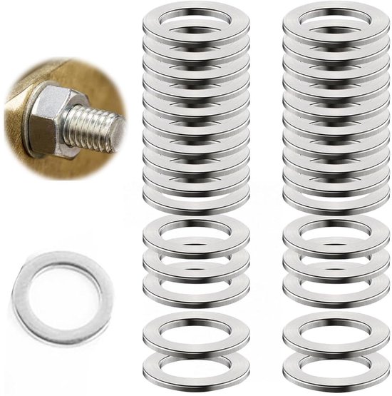 qjuwhua Sluitringen M10, 15 stuks, DIN 9021, verzinkt staal, grote carrosserieschijven, sluitringen, platte washers, rond, voor schroeven, draadbouten, draadstangen, moeren