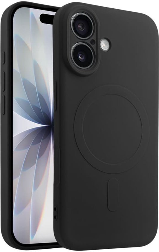 Coque en Siliconen Casify compatible avec MagSafe iPhone 17 - Zwart
