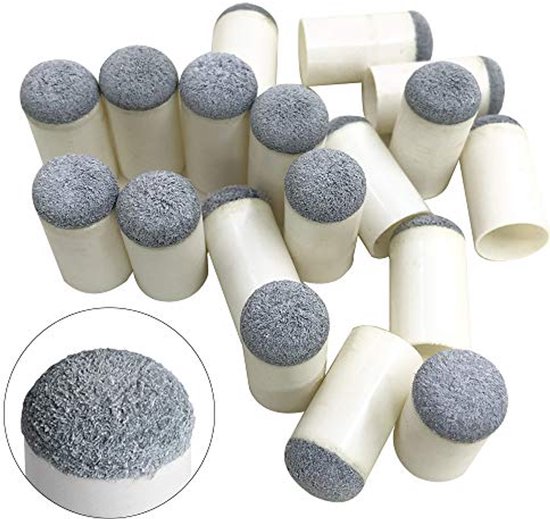 50 stuks vervangende keupunten, opschuifbare poolbiljartkeupunten, poolstokpunten, poolkeu opdrukpunten, pool-13mm — afbeelding 4