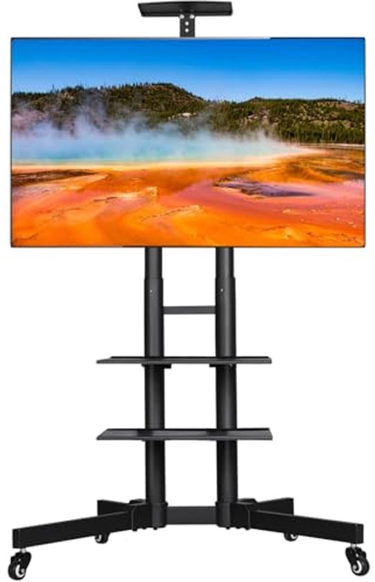 Foto: Mobiele tv stand met hoogteverstelling voor 32 65 inch televisies
