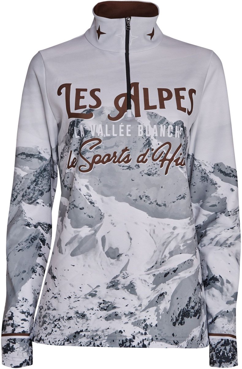 8848 ALTITUDE - leni w ski sweater - Ski sweater dames - Wit, zwart