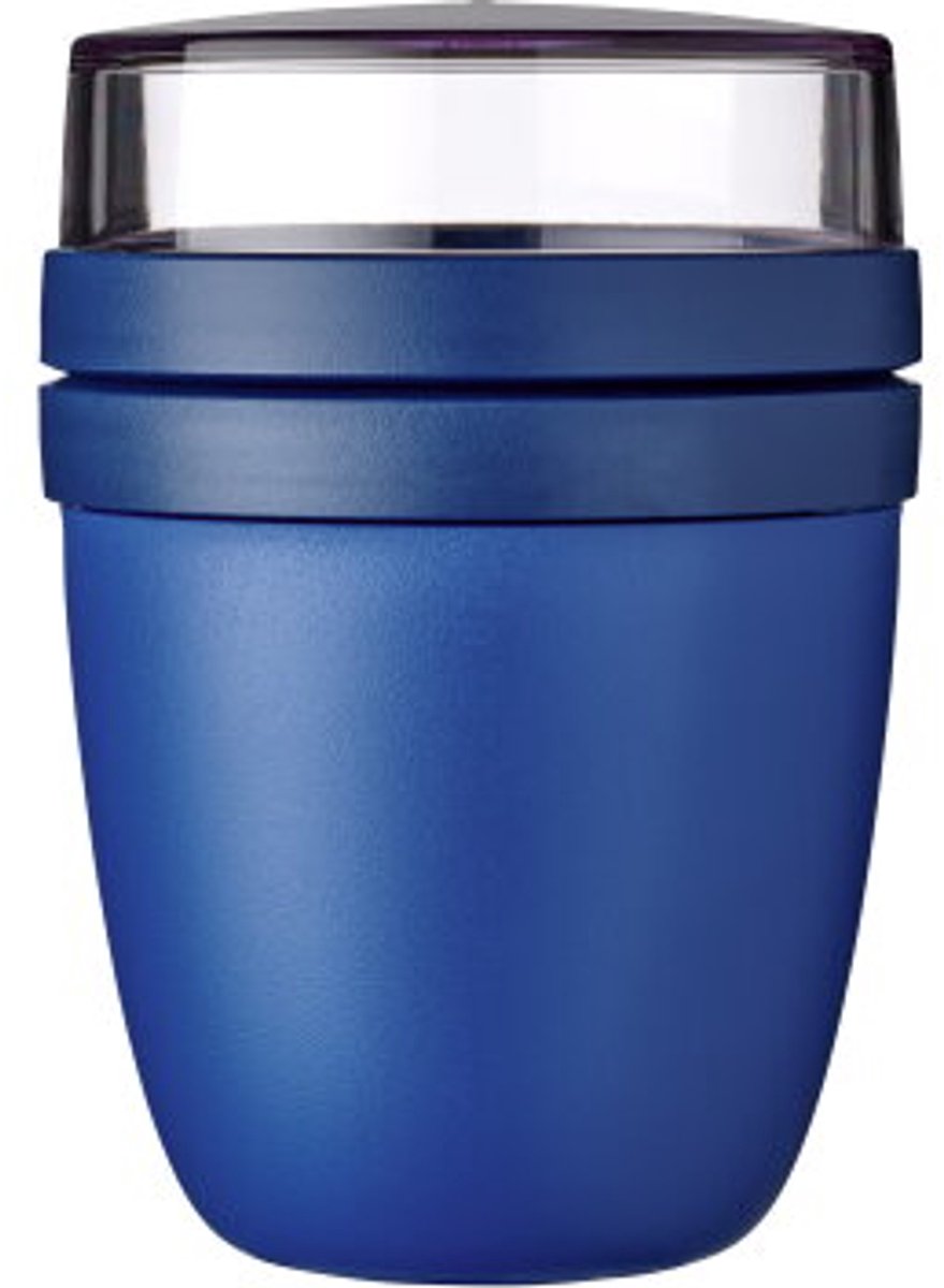 Mepal - Lunchpot Ellipse - 500 ml - Muesli beker to go - Vivid blue - Geschikt voor vriezer magnetron en vaatwasser
