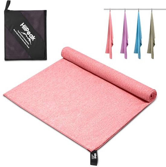 Gaiam Gaiam Grippy Antislip Yogamat Handdoek - Sneldrogende Handdoek Ideaal Voor Hete Yoga Microvezel En Wasbaar Grip Rug Levendig Blauwfuchsia 68 Inch L X 24 Inch B