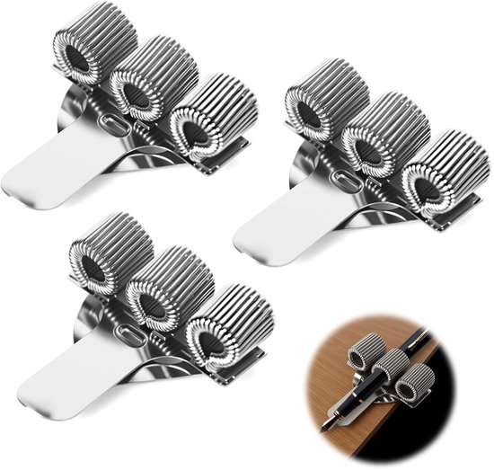 Ashton and Wright - Single metal pen holder with pocket clip Ashton and Wright - Single metal pen holder with pocket clip