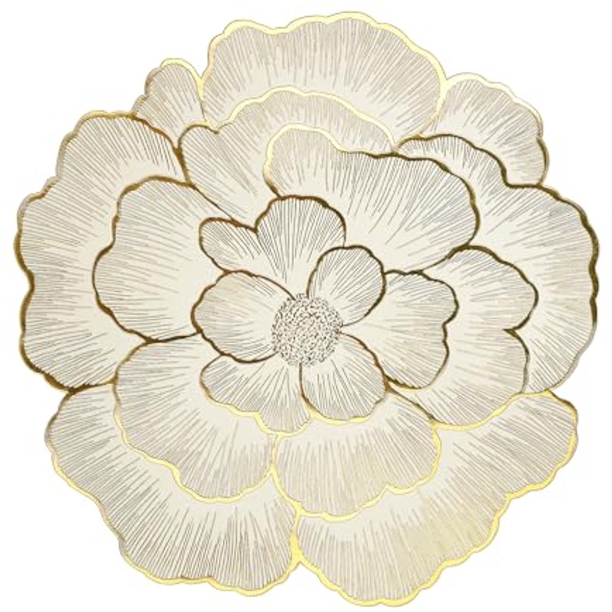 Elegante Gouden Placemat Set van 6 - Hittebestendig en Wasbaar met Antislip