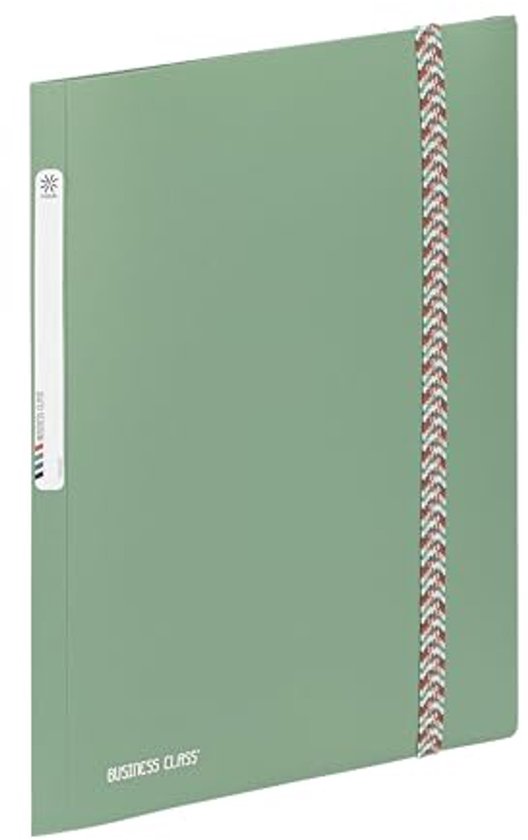Viquel - Opbergmap met 3 kleppen van kunststof met grote capaciteit - A4 archiefdoos met identificatielabel - Doorschijnend paars