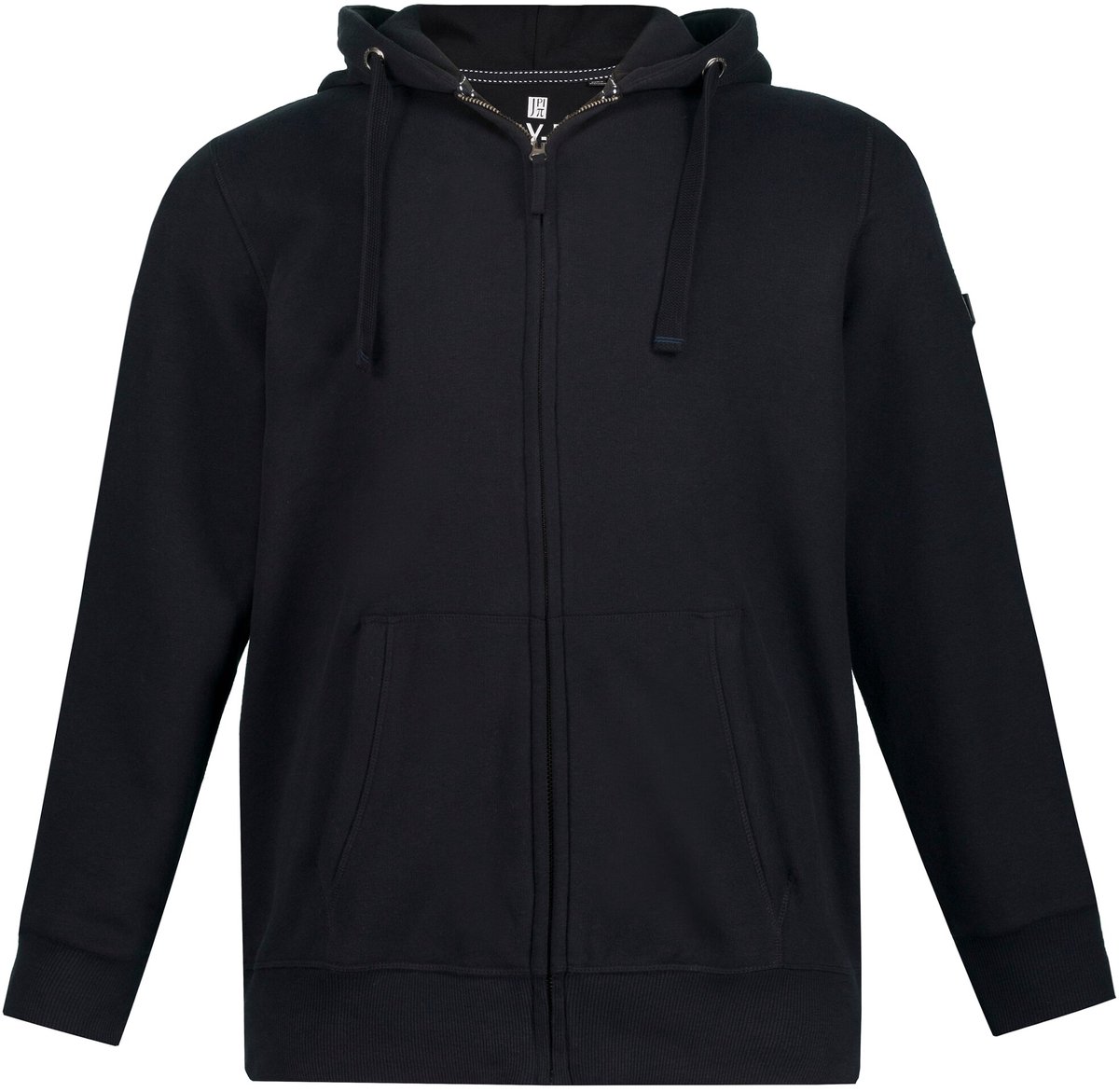 JAY-PI - Heren - Hoodie-jack sweat - Zwart - Maat 8XL