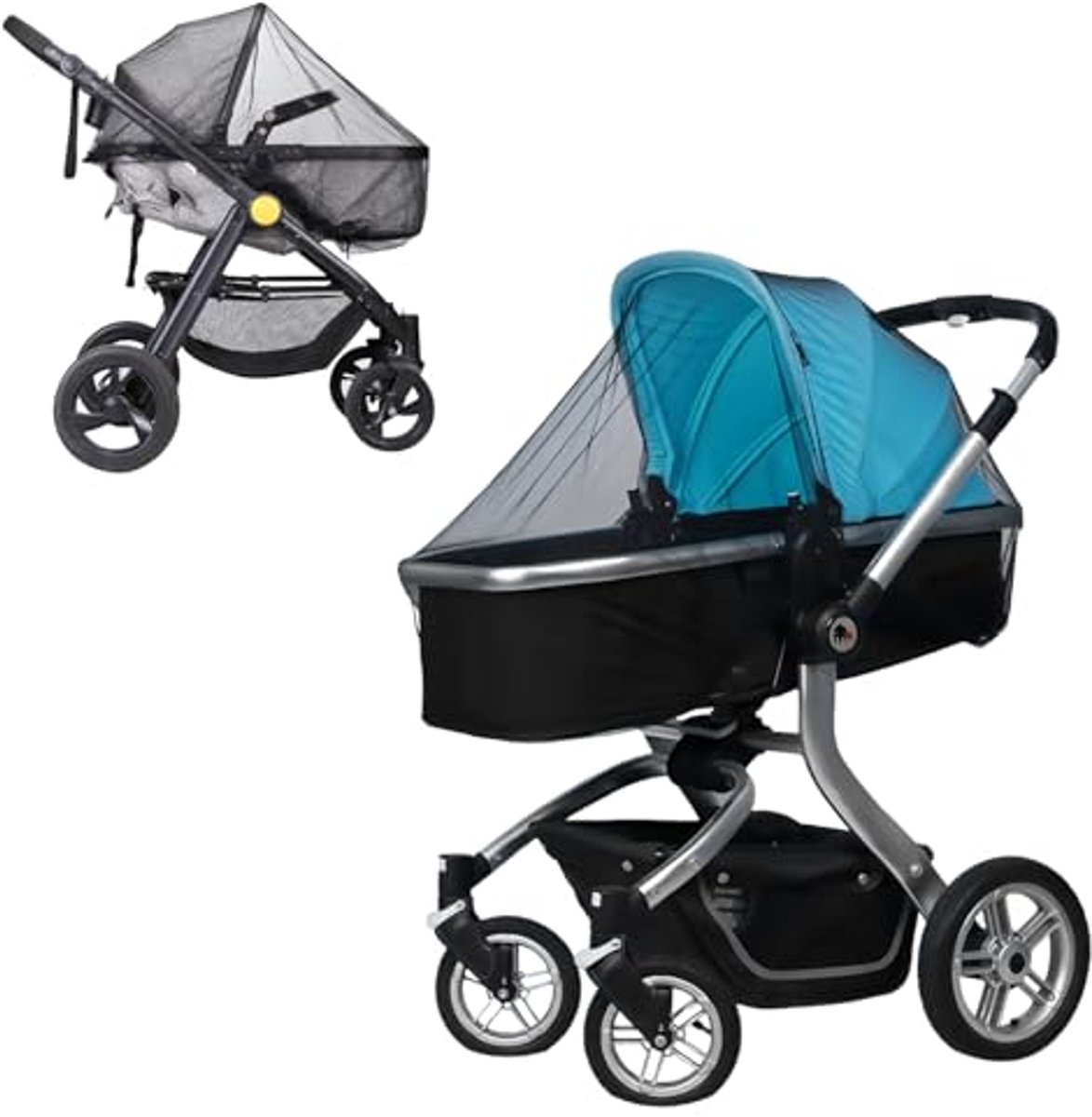 Universele Klamboe voor Kinderwagens - Bescherming tegen Muggen en Insecten voor Pasgeborenen