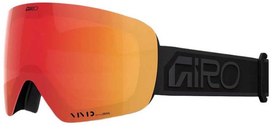 Giro Contour Wordmark Skibril Rood,Zwart Vivid Ember/CAT2 Man,Vrouw