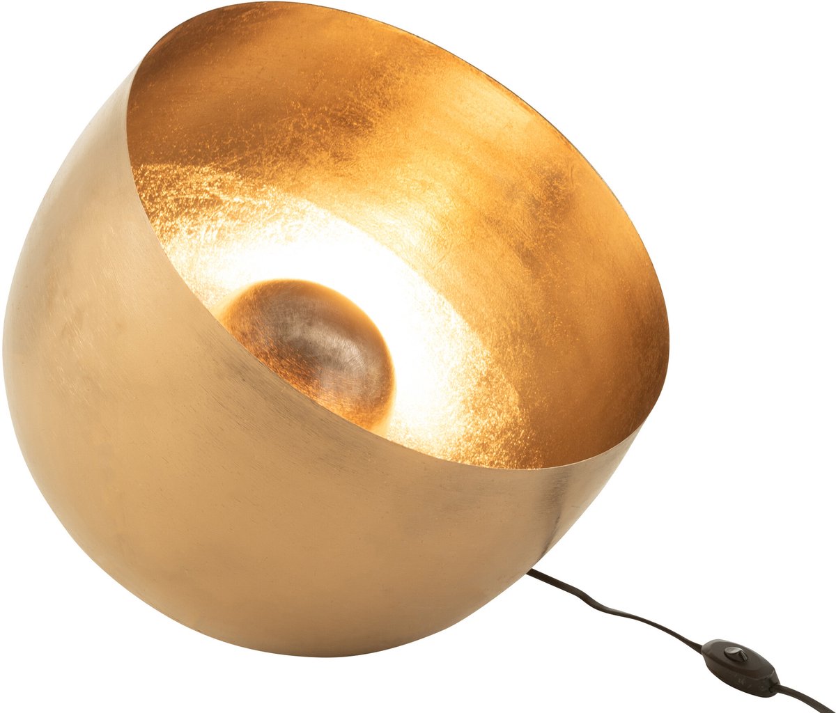 J-Line lamp Rond - metaal - goud