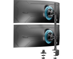 Azomor® Dubbele monitorstandaard voor twee schermen tot 49 inch met verstelbare armen