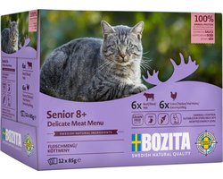 Bozita Senior 8+ Morsels in Saus met Vlees Multibox - 12x85g