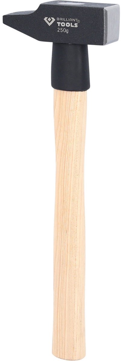 BRILLIANT TOOLS Slotenmakershamer met hickory handvat 250 g Frans...