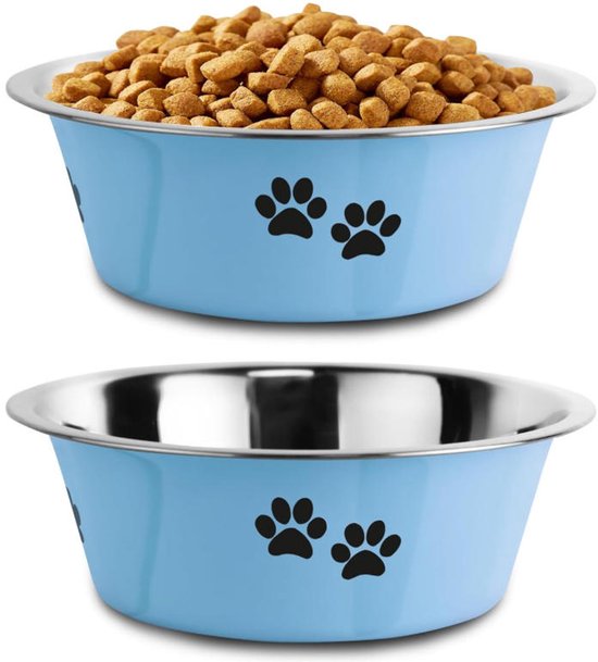 Hondenbak Voor Lange Oren – 2 Stuks Verhoogde Antislip Kommen, PP-materiaal, Groen/beige – Ideaal Voor Cocker-spaniëls, Beagles En Andere Langoorige Rassen
