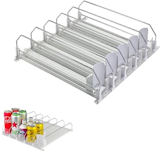 Koelkast Monkey Mat - Wijn- en frisdrankblikjesorganizer voor de