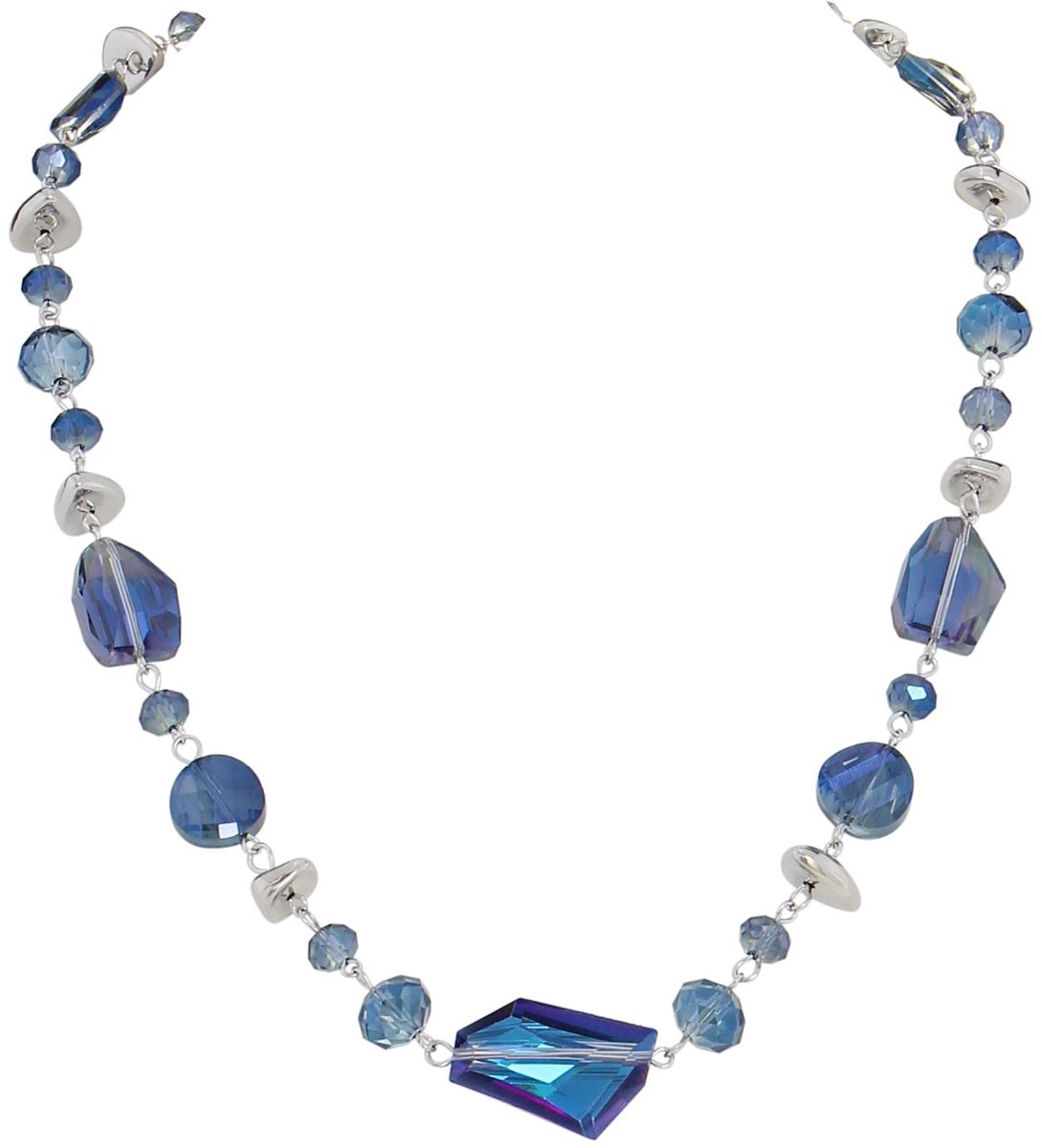 Crystal Beads Collar Necklace For Women Fashion Handmade Bib Costume Jewelry Gift, Glass, No Gemstone, Glass, No Gemstone