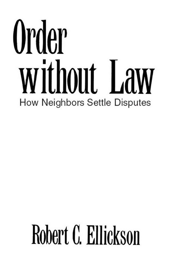 Order without Law - cover