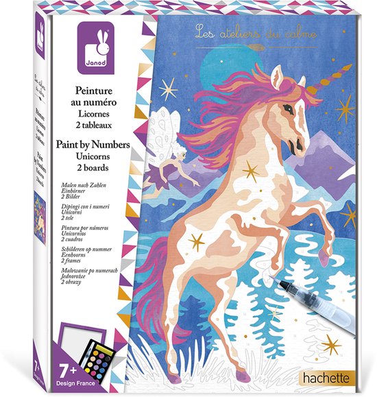 Janod Atelier - Peinture par numéro - Licornes